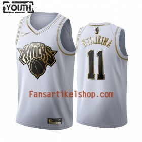 NBA New York Knicks Trikot Frank Ntilikina 11 Nike 2019-2020 Weiß Golden Edition Swingman - Kinder